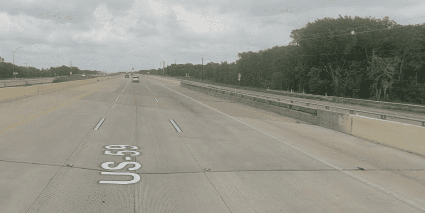 North Highway 59 Three-vehicle Accident