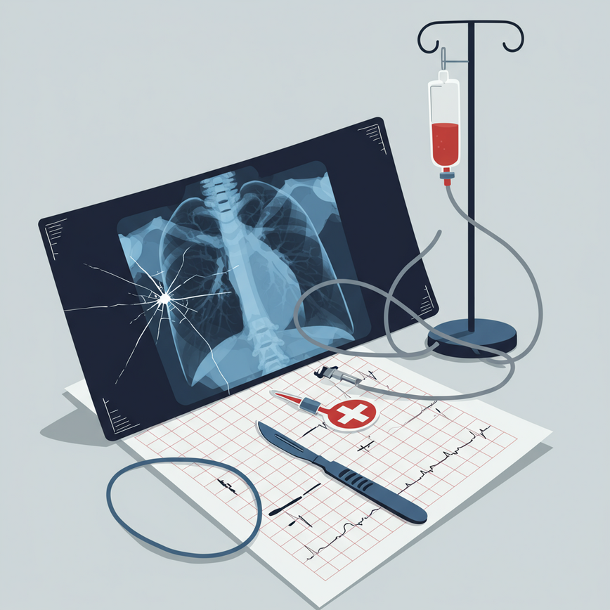 To visually represent the various types of medical negligence discussed in the article, such as misdiagnosis and surgical errors, in a symbolic and non-graphic way.
